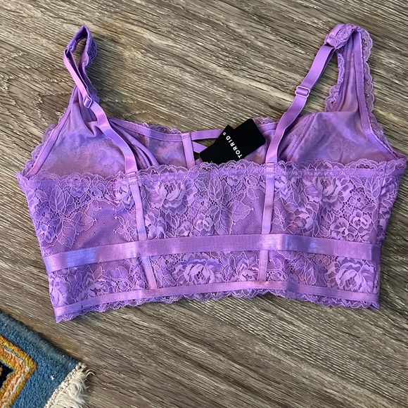 torrid Glam Lace Wireless Bralette NWT - Picture 4 of 4